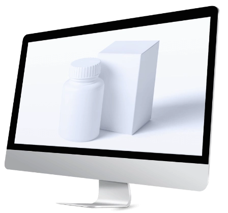 Pills on Monitor Screen