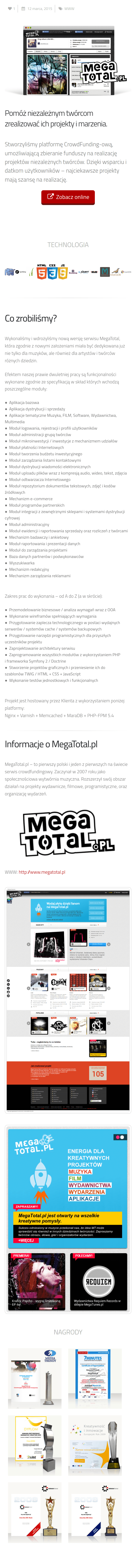 MegaTotal.pl – CrowdFunding dla niezależnych twórców